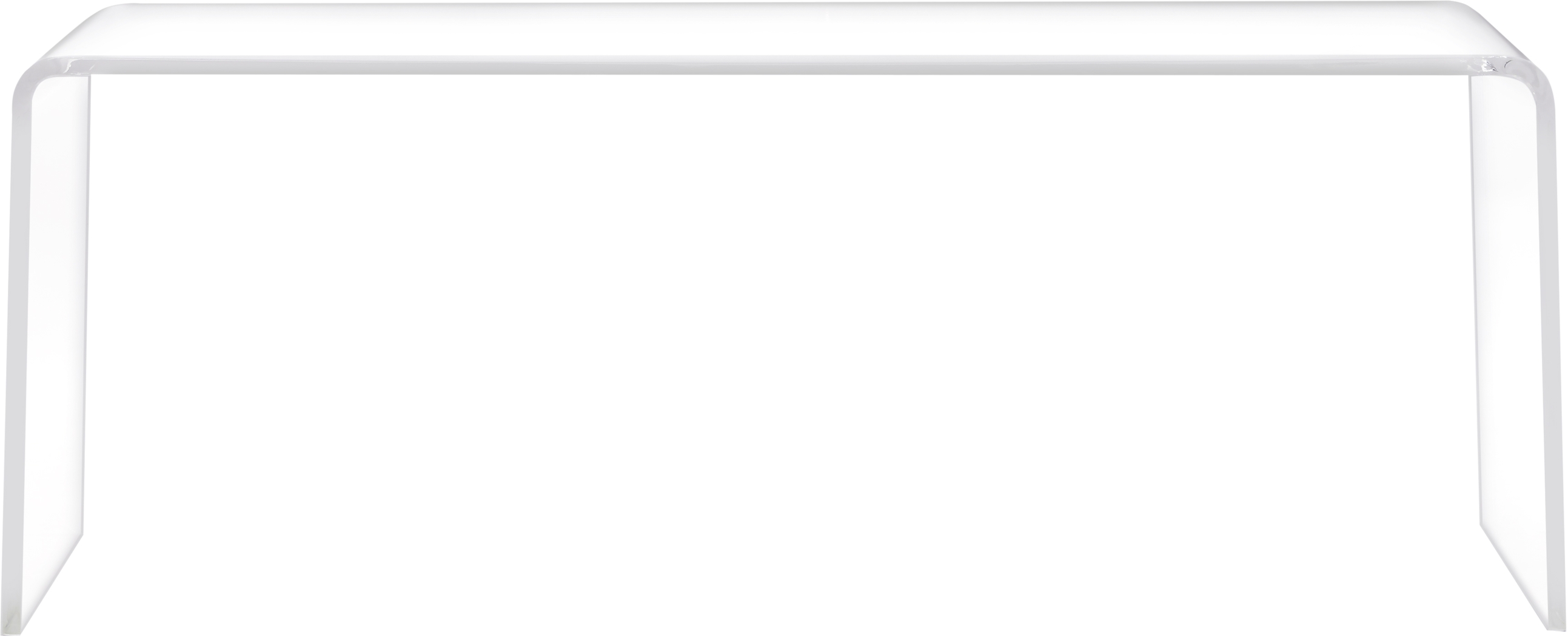 Crystalview Clear Small Cocktail Table - Thumbnail - Image 2