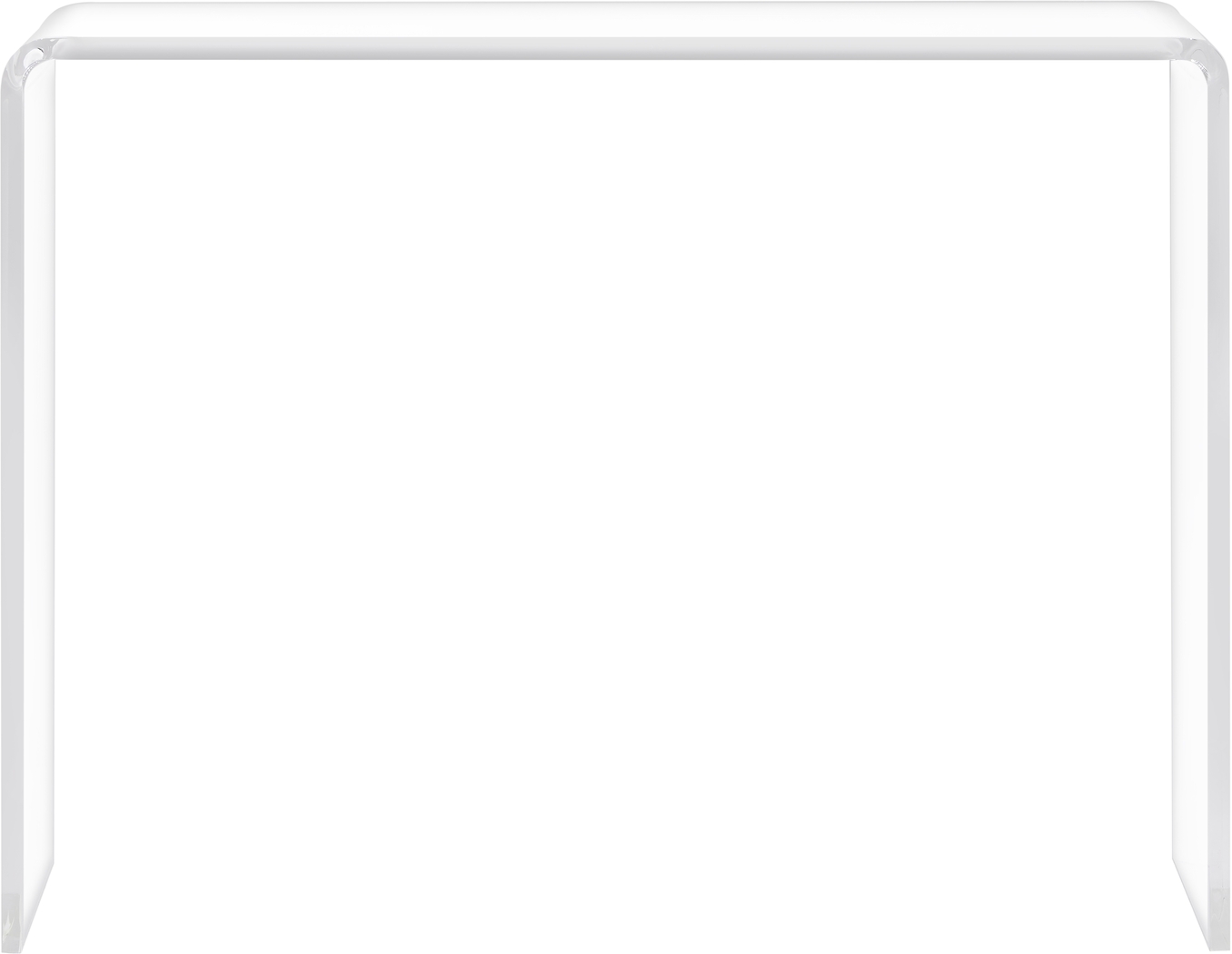 Crystalview Clear Sofa Table - Thumbnail - Image 2