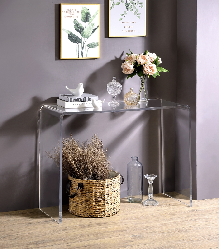 Crystalview Clear Sofa Table - Thumbnail - Image 3