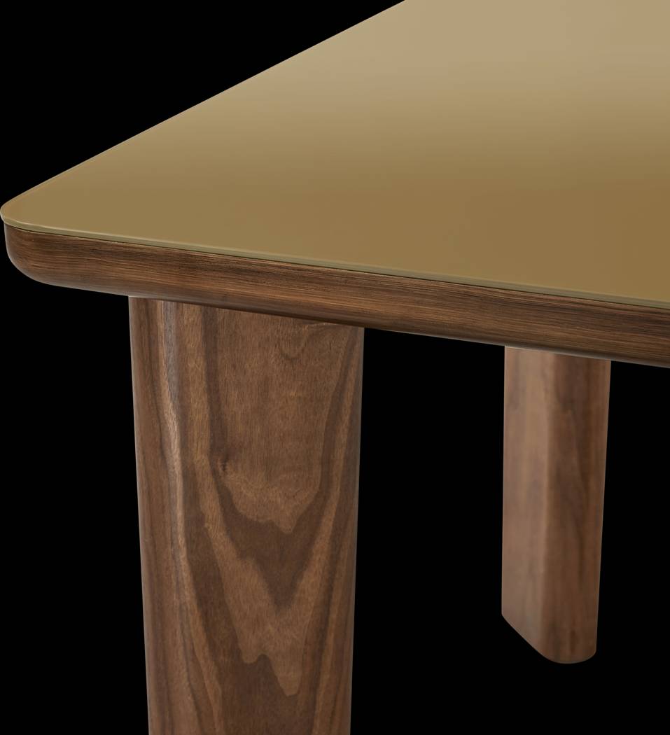 Crystalware Brown Rectangle Dining Table - Thumbnail - Image 5