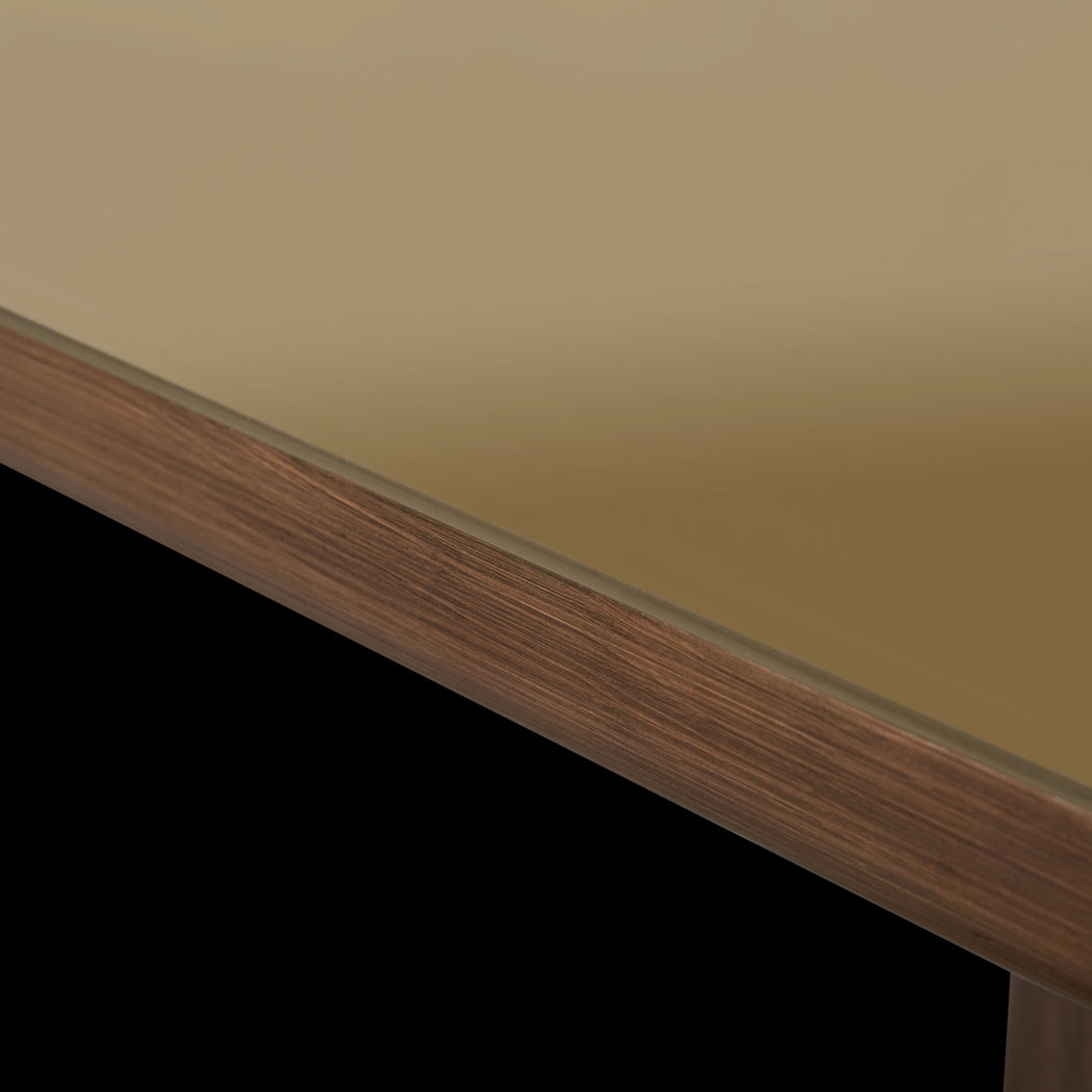 Crystalware Brown Rectangle Dining Table - Thumbnail - Image 6