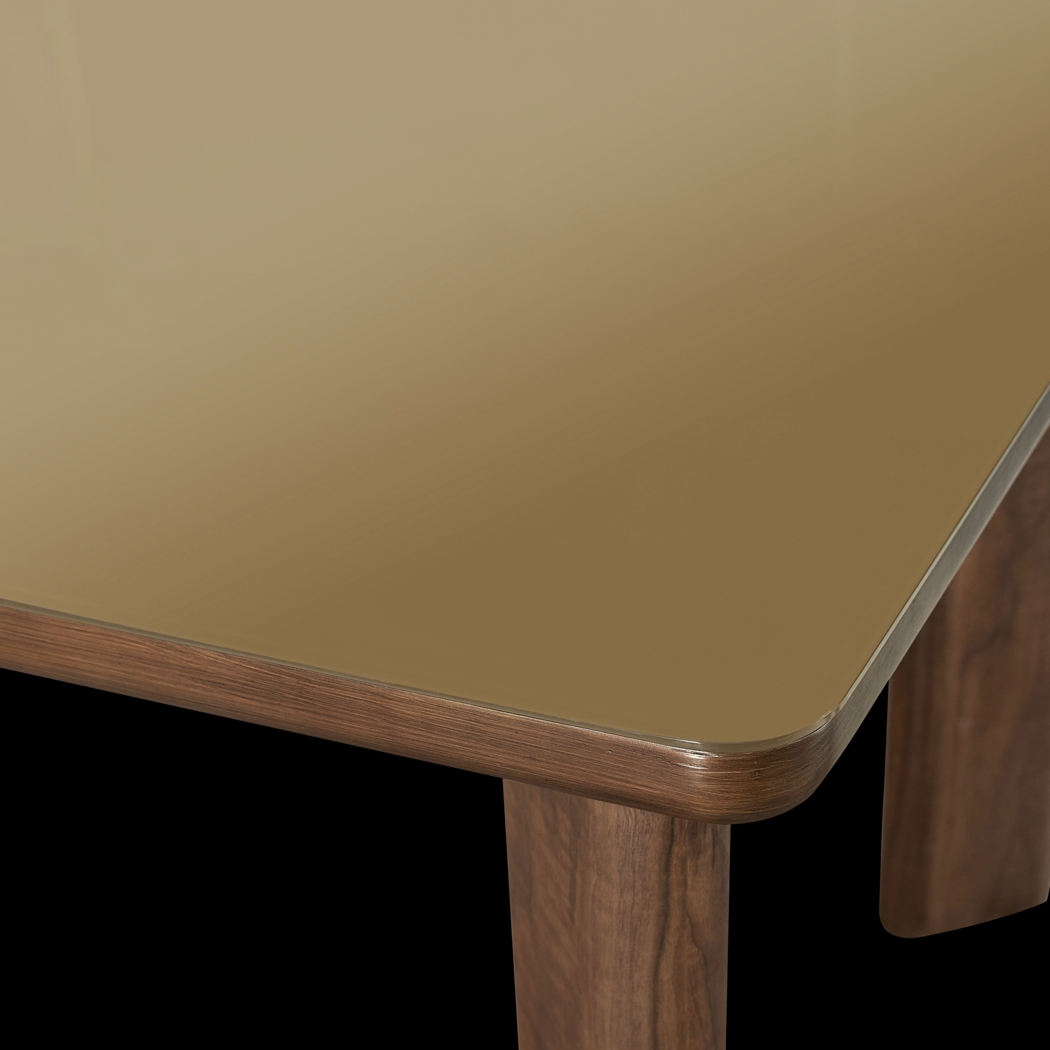 Crystalware Brown Rectangle Dining Table - Thumbnail - Image 7