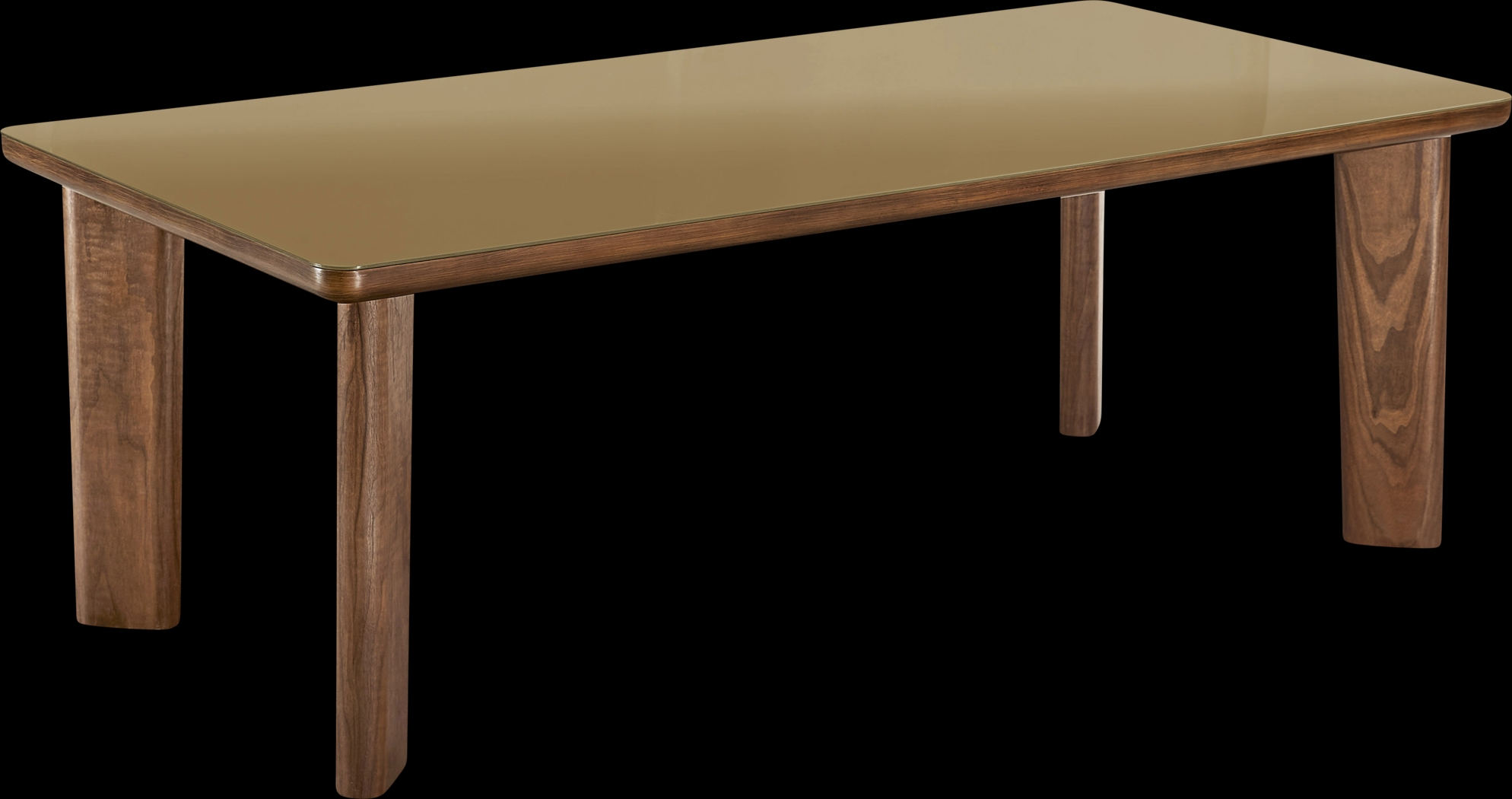 Crystalware Brown Rectangle Dining Table - Thumbnail - Image 1