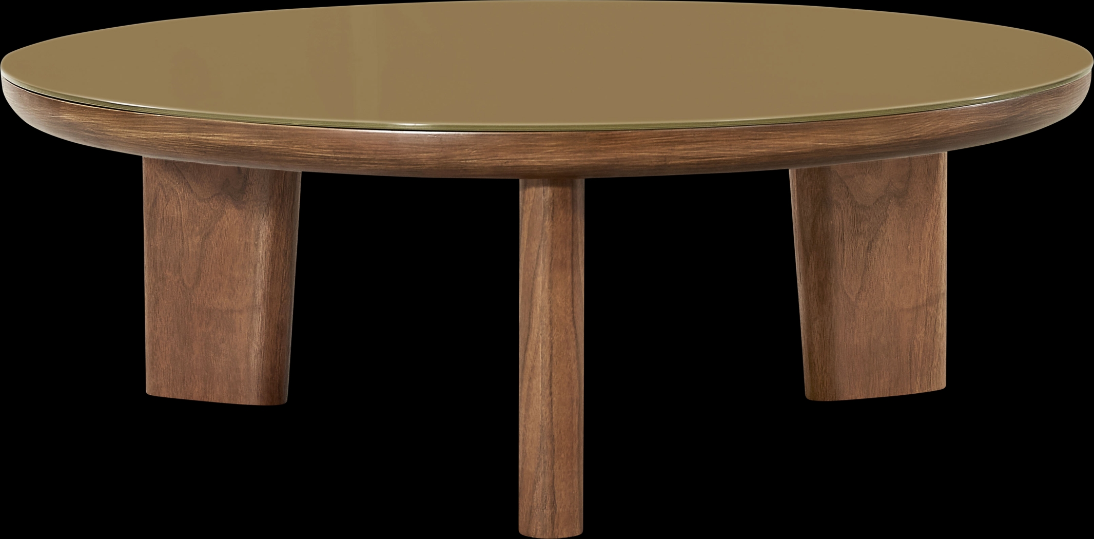 Crystalware Brown Round Cocktail Table - Thumbnail - Image 1