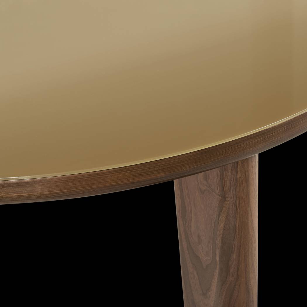 Crystalware Brown Round Dining Table - Thumbnail - Image 3