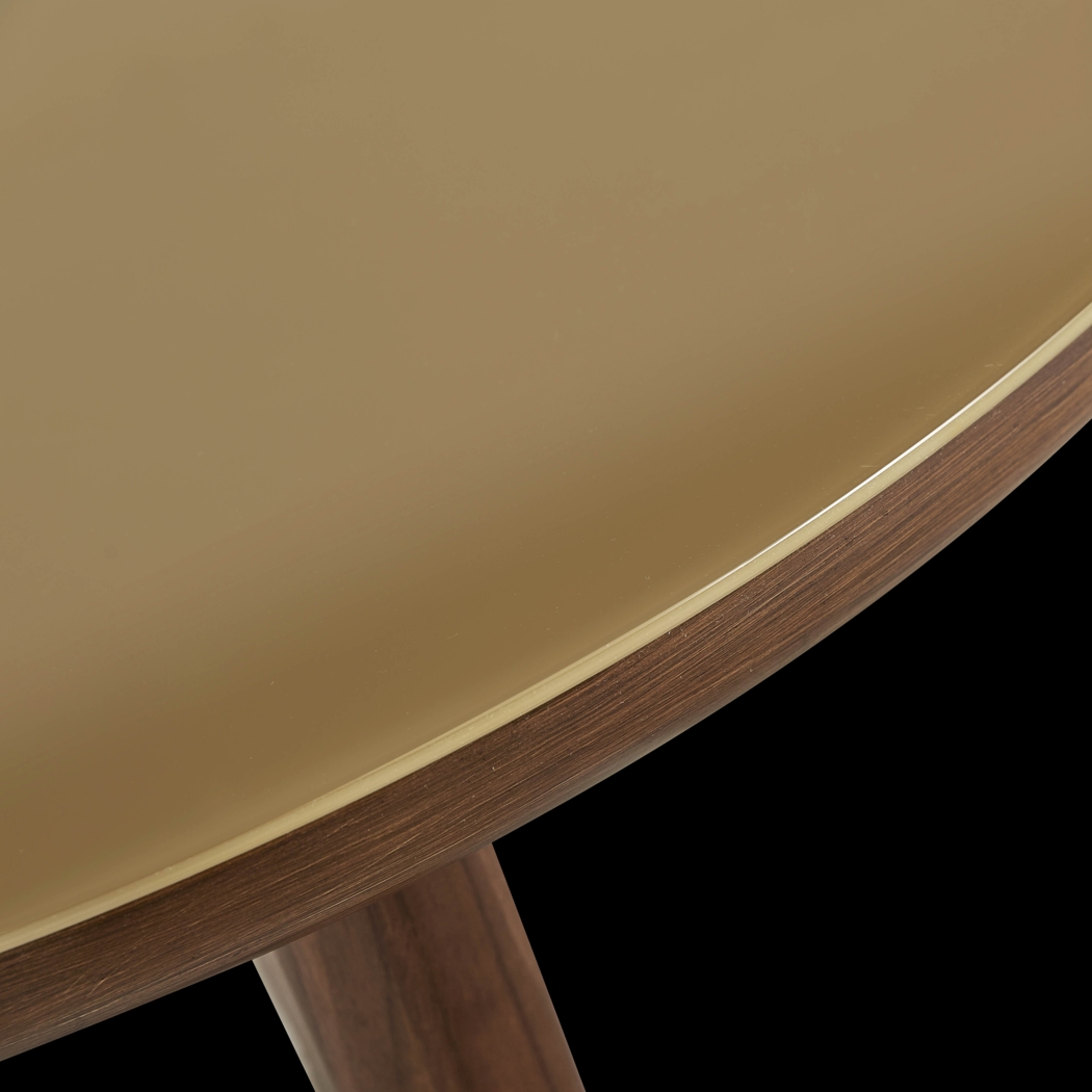Crystalware Brown Round Dining Table - Thumbnail - Image 4