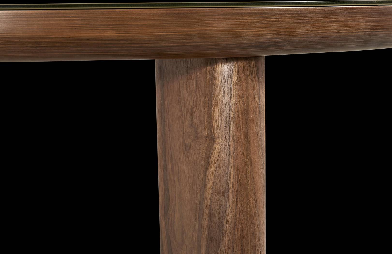 Crystalware Brown Round Dining Table - Thumbnail - Image 5