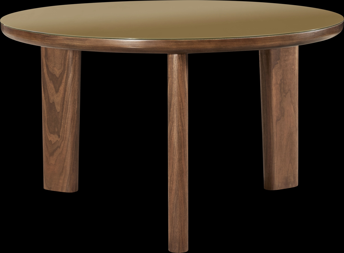 Crystalware Brown Round Dining Table - Thumbnail - Image 1
