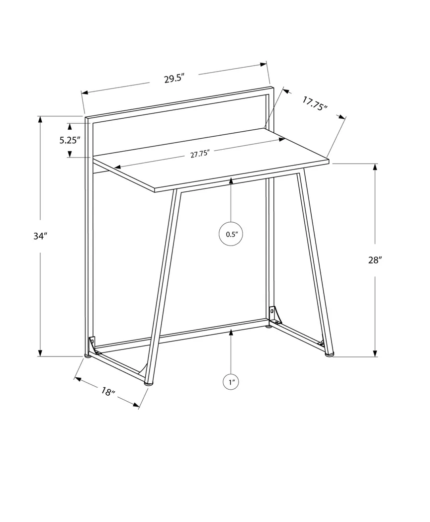 Crystalway White Desk - Thumbnail - Image 4