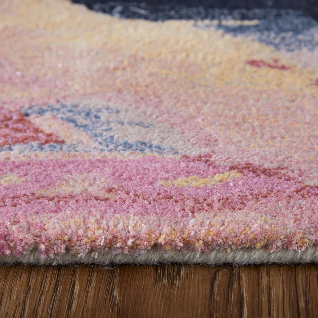 Cualli Pink/Blue 8' x 10' Rug - Thumbnail - Image 7