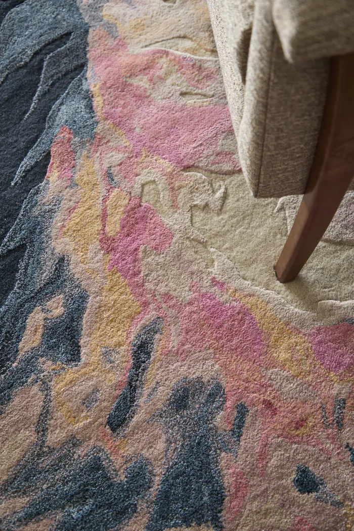 Cualli Pink/Blue 8' x 10' Rug - Thumbnail - Image 9