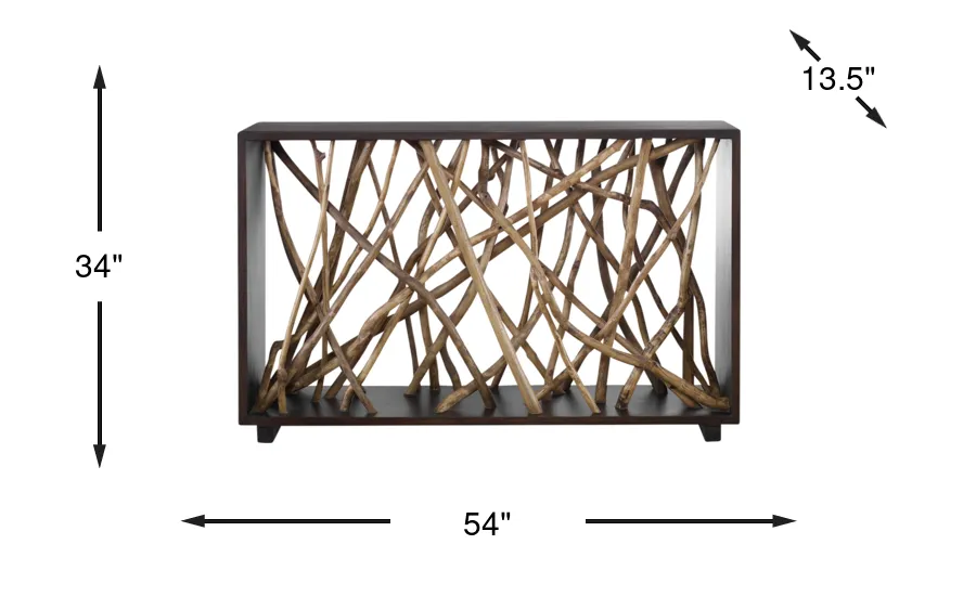 Cuambo Walnut Console - Thumbnail 3