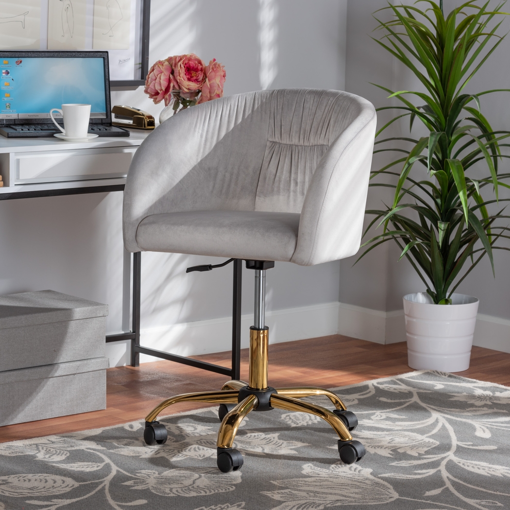 Cubbedge Gray Office Chair - Thumbnail - Image 2