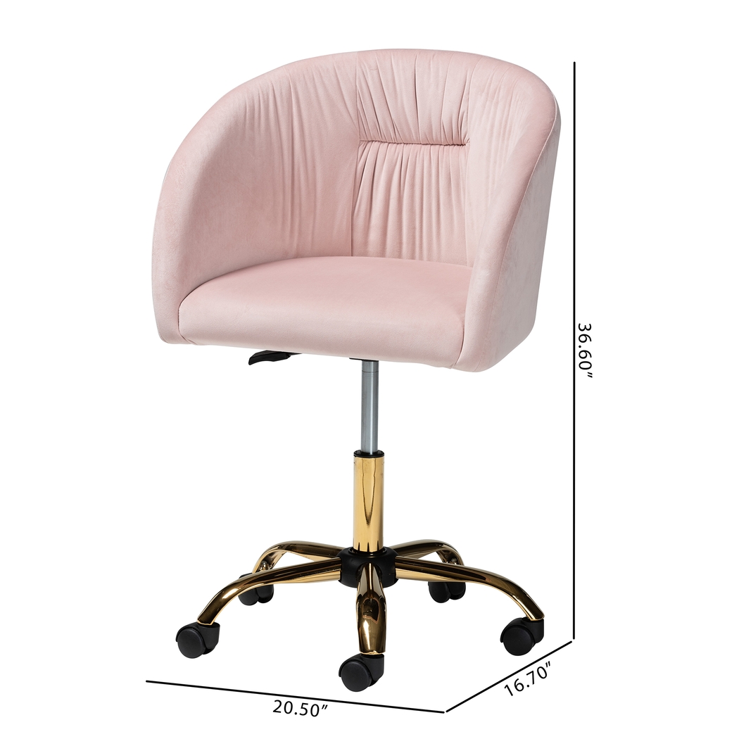 Cubbedge Pink Office Chair - Thumbnail - Image 13