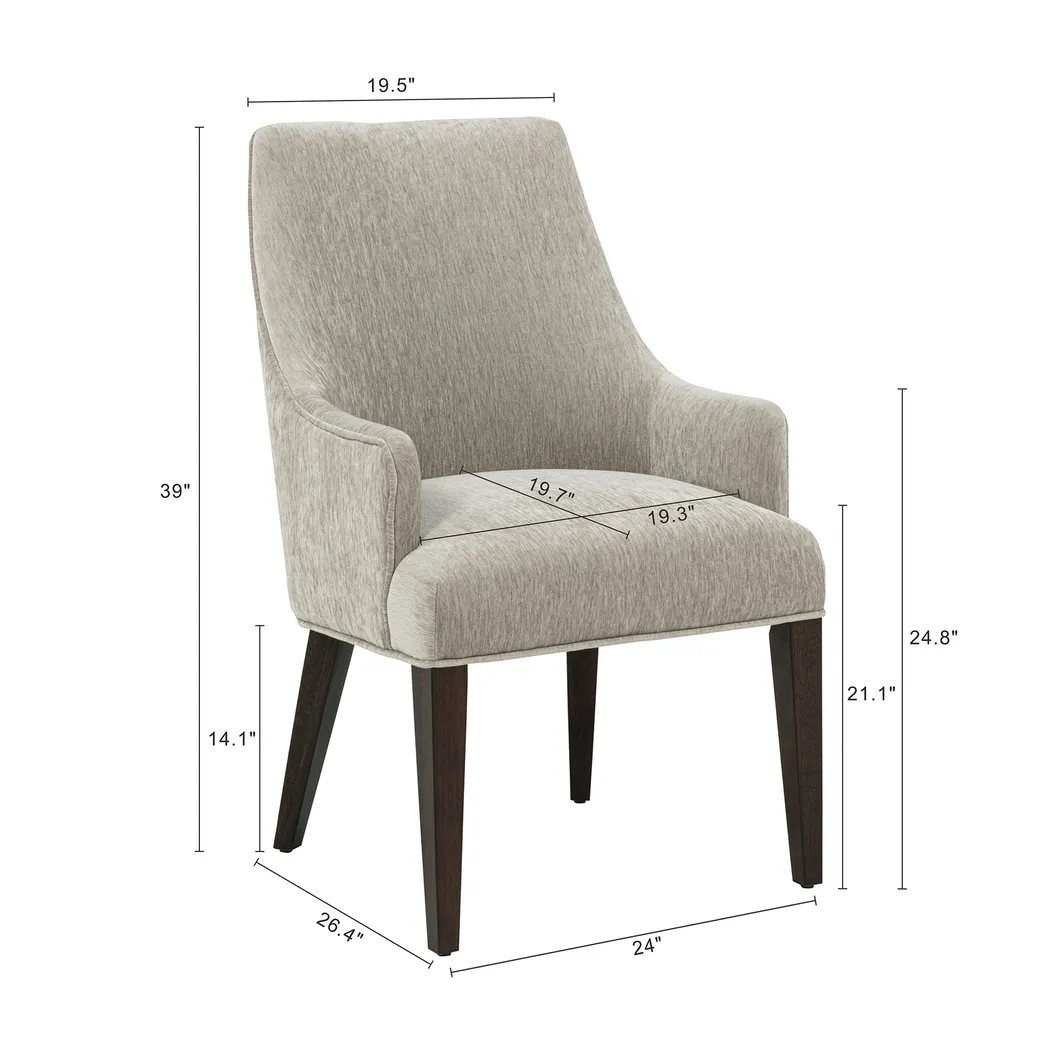 Cubecast Taupe Arm Chair - Thumbnail - Image 9