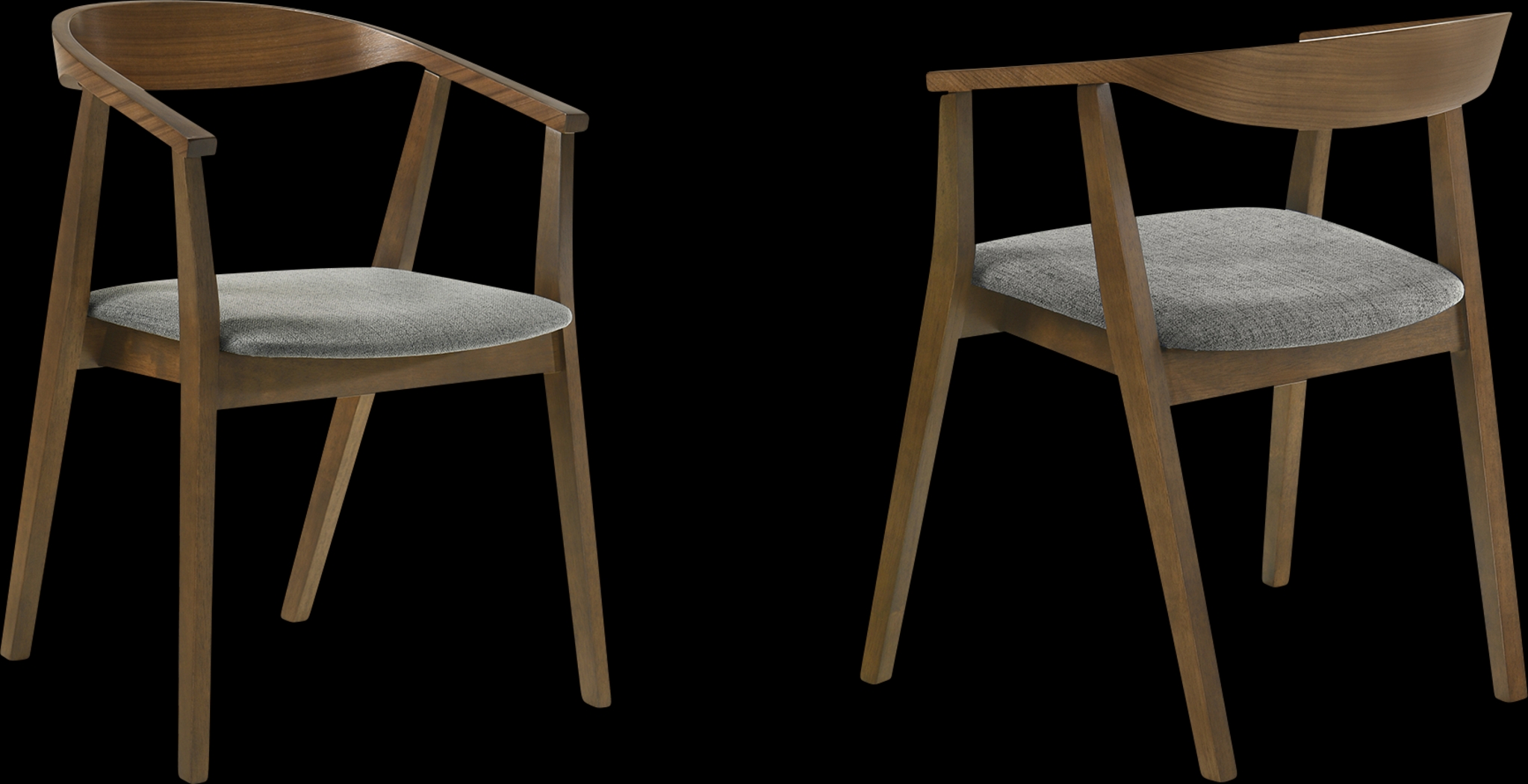 Cubewater Gray Arm Chair, Set of 2 - Thumbnail - Image 1