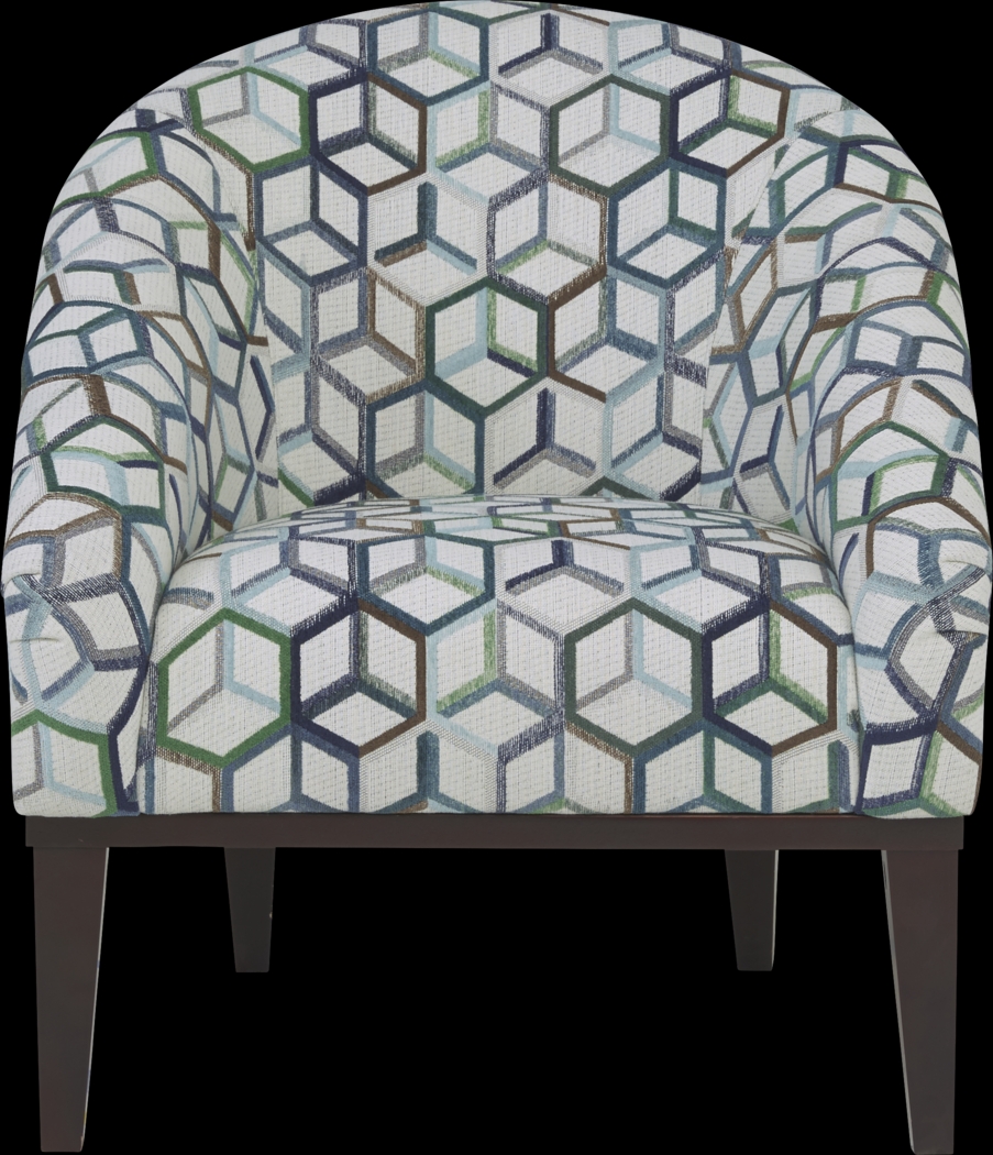 Cubism Emerald Accent Chair - Thumbnail - Image 2