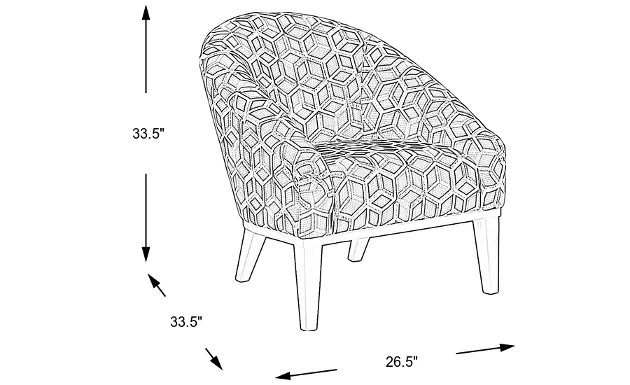 Dimension Image. Please refer to the Dimension Tab on this page for dimension details.
