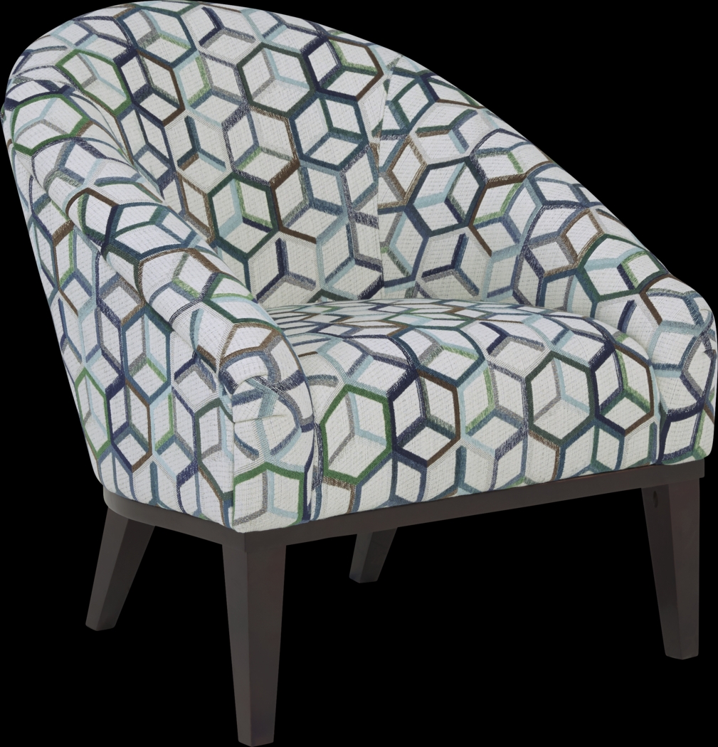 Cubism Emerald Accent Chair - Thumbnail - Image 1