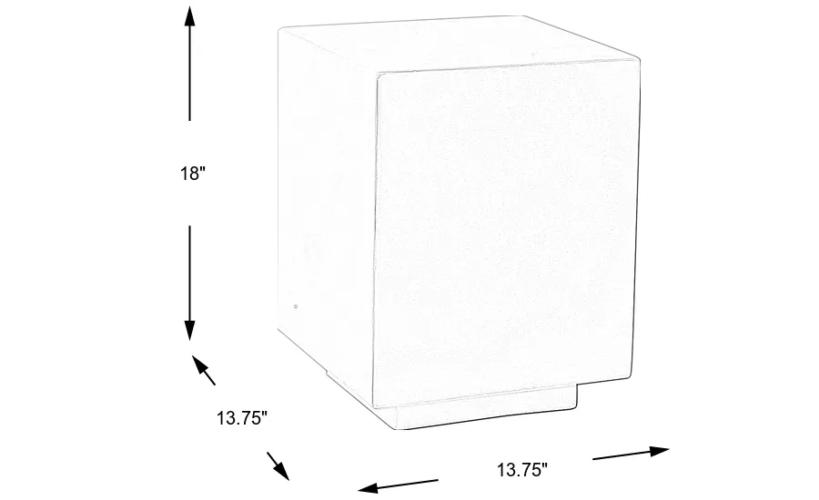 Dimension Image. Please refer to the Dimension Tab on this page for dimension details.