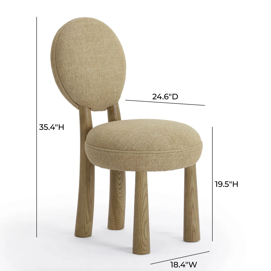 Cubrews Brown Dining Chair - Thumbnail - Image 2