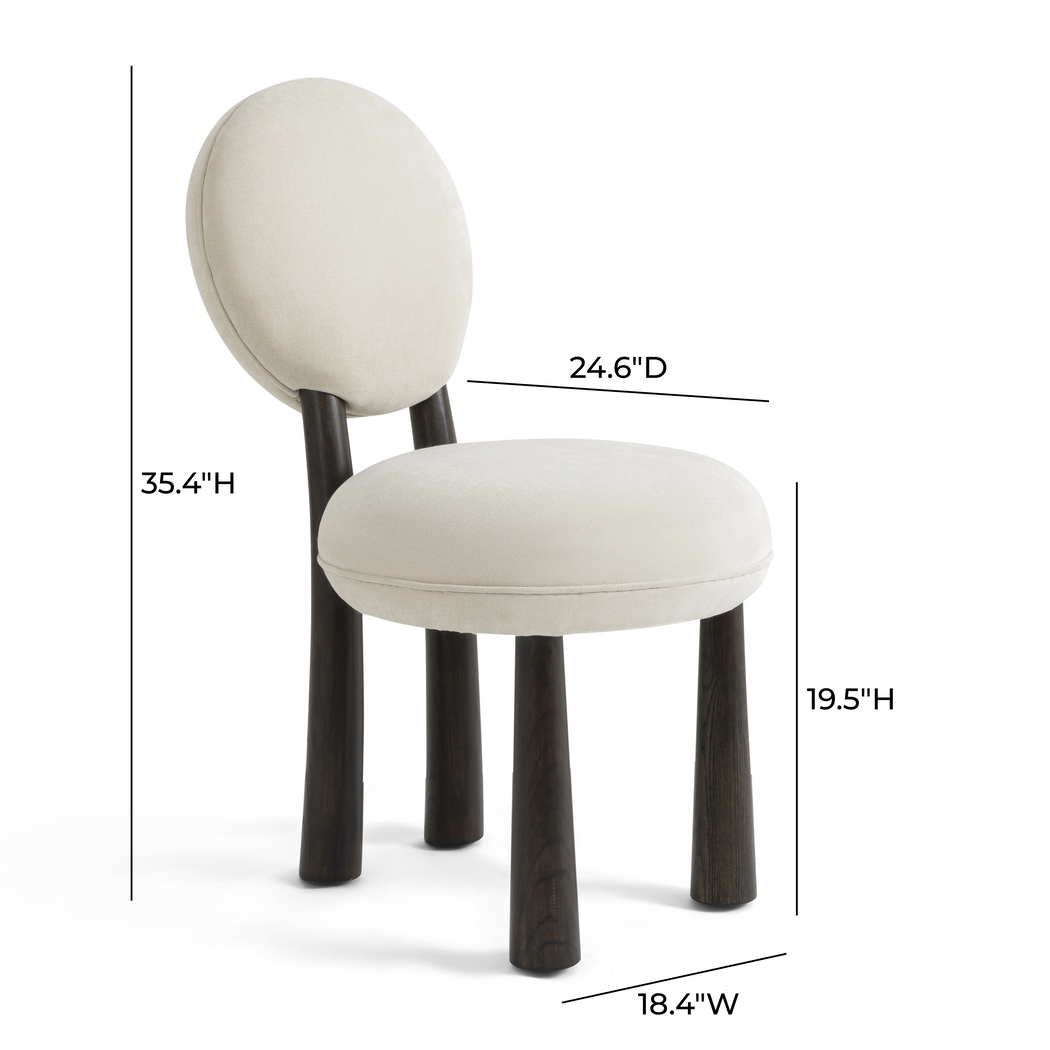 Cubrews II Cream Dining Chair - Thumbnail - Image 2