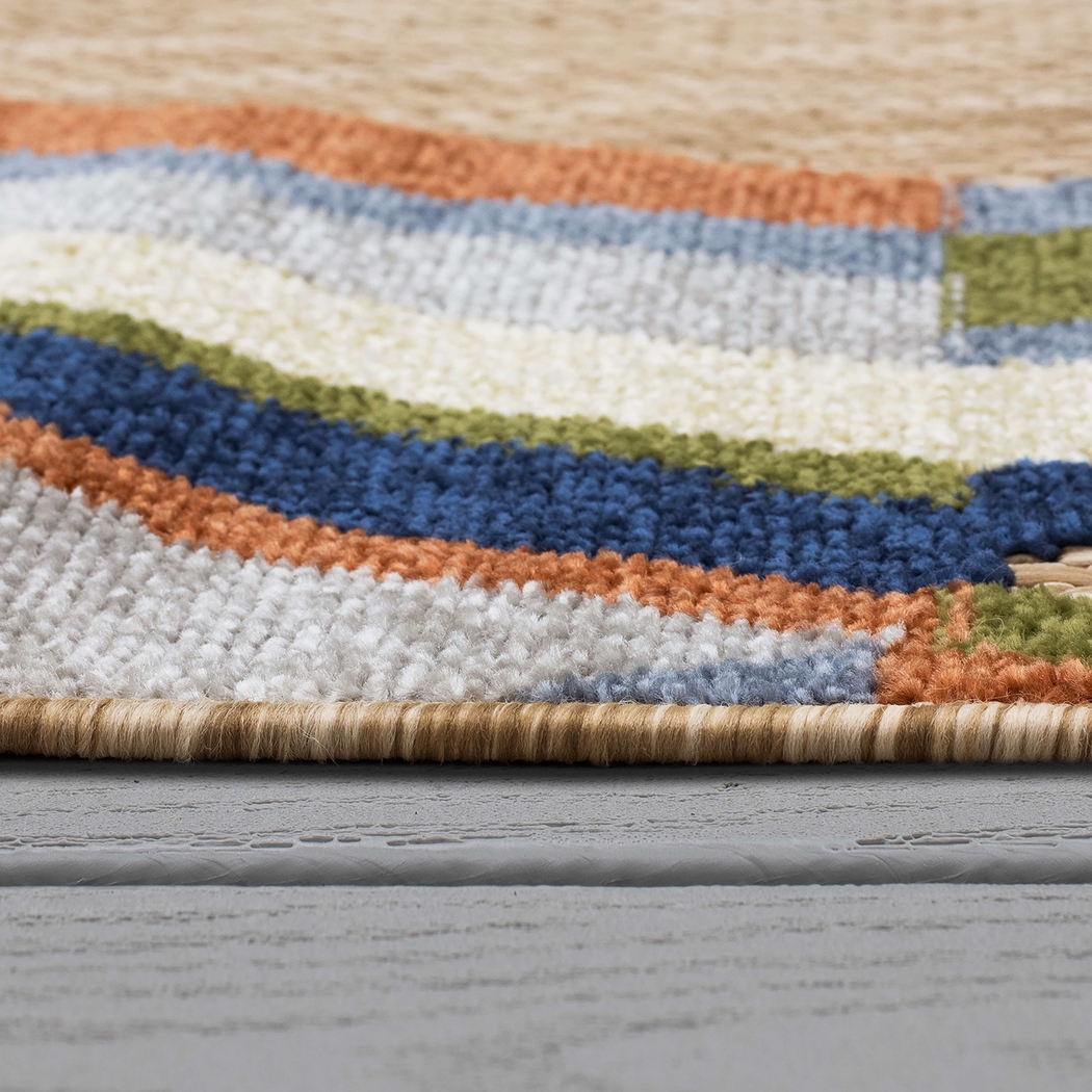 Cudsay Coast Multi 6' x 9' Indoor/Outdoor Rug - Thumbnail - Image 6