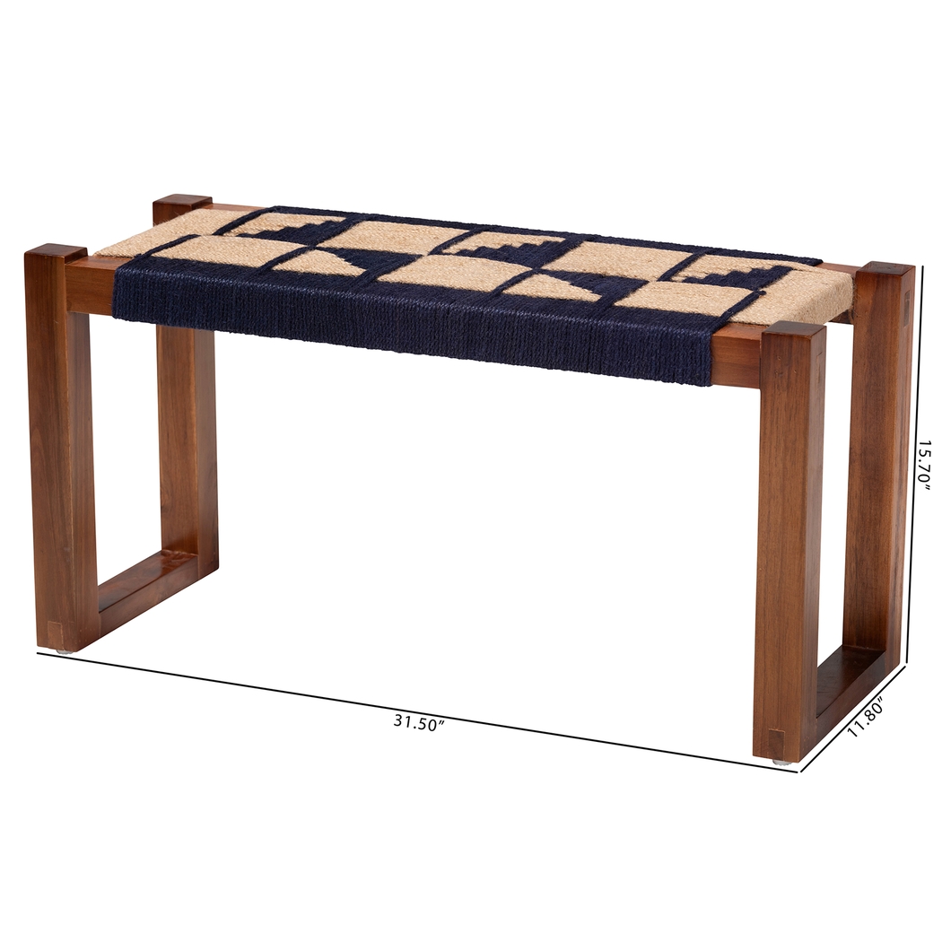 Culbreth Brown Accent Bench - Thumbnail - Image 8