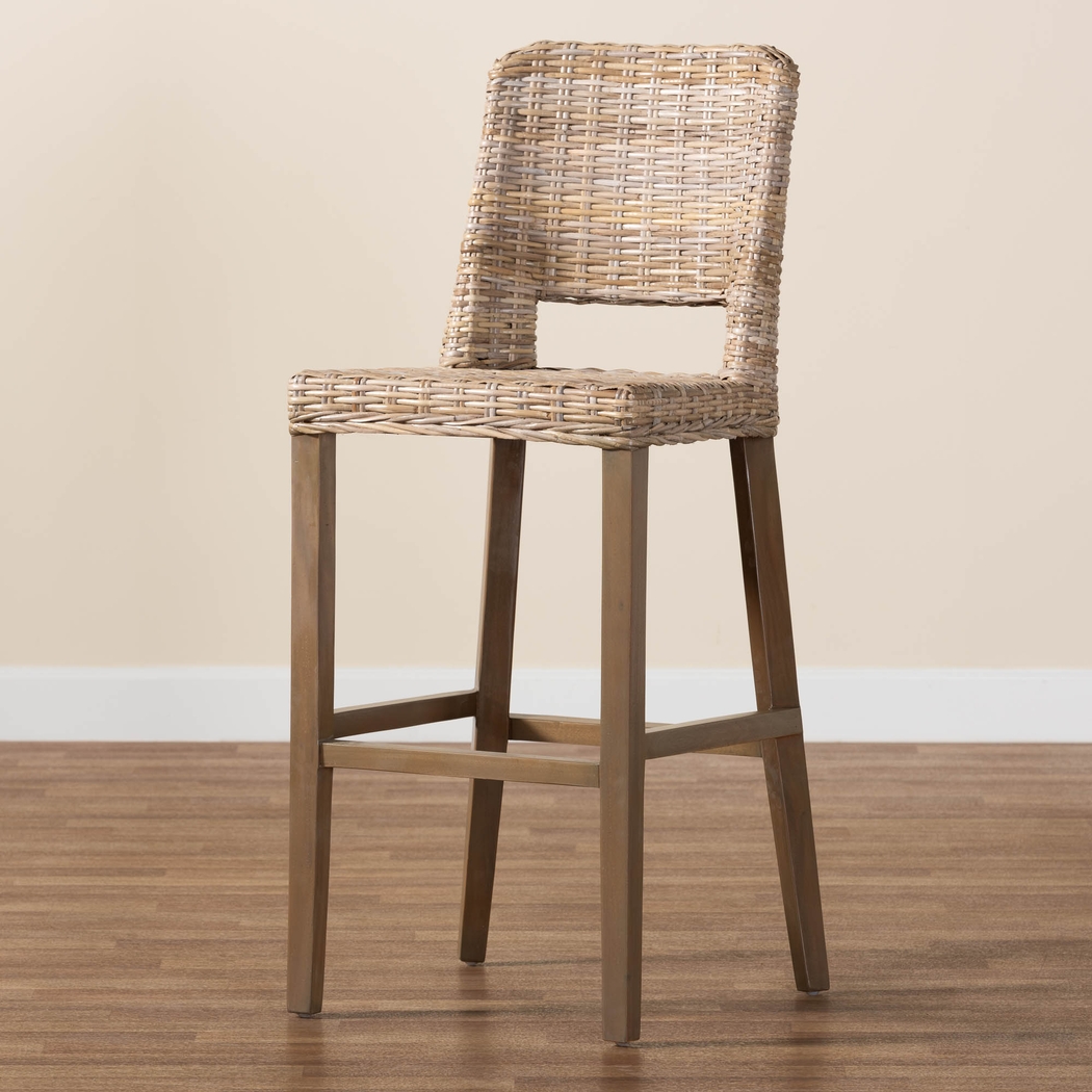 Cullop Taupe Barstool - Thumbnail - Image 9