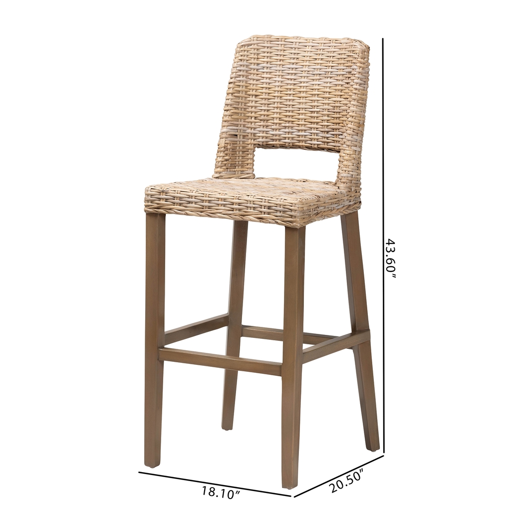 Cullop Taupe Barstool - Thumbnail - Image 10