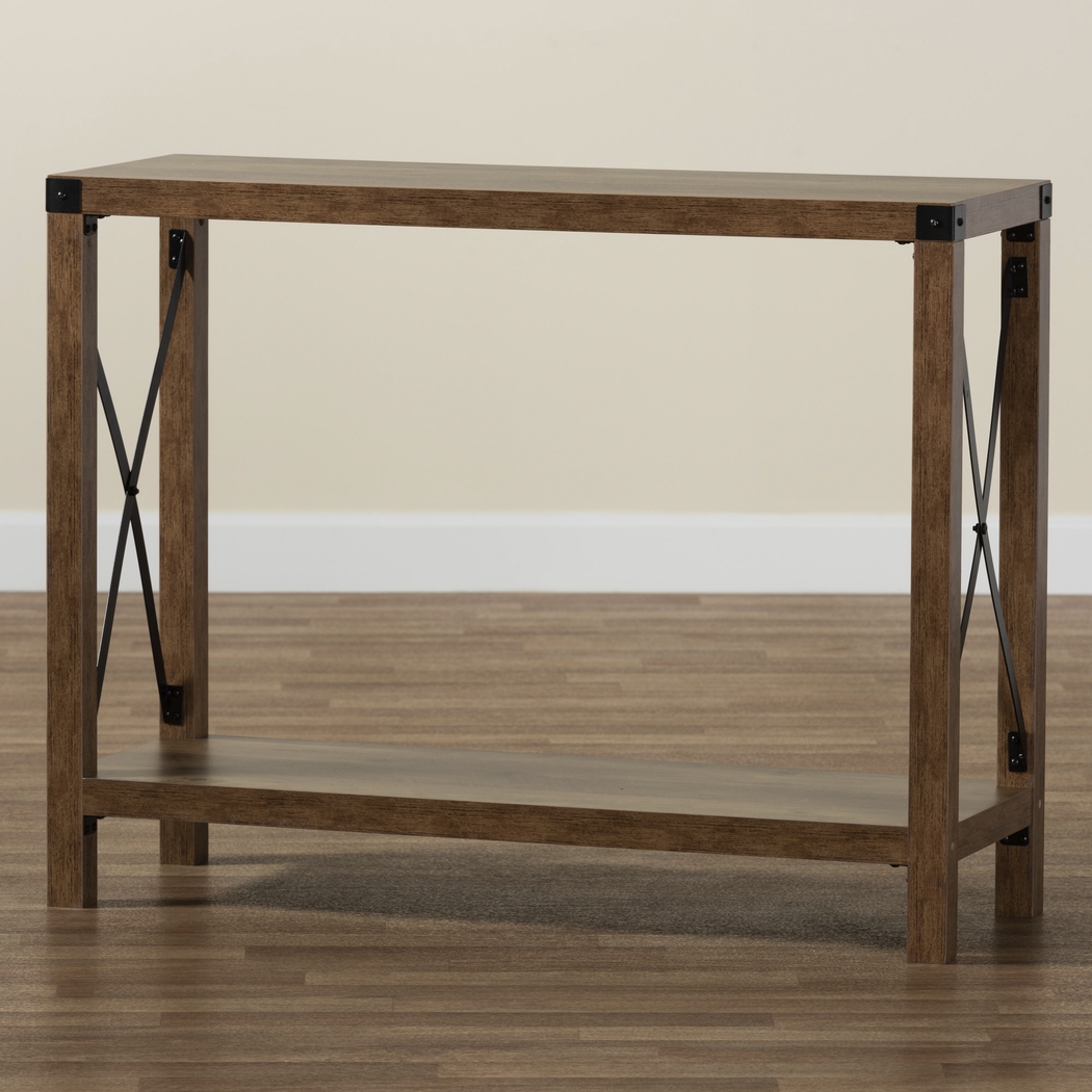 Cunha Brown Sofa Table - Thumbnail - Image 3