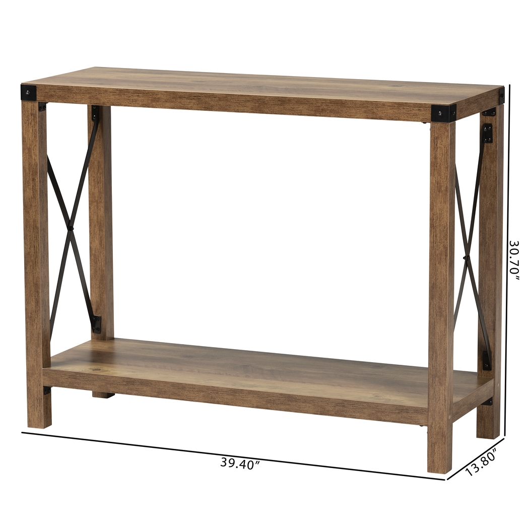 Cunha Brown Sofa Table - Thumbnail - Image 9