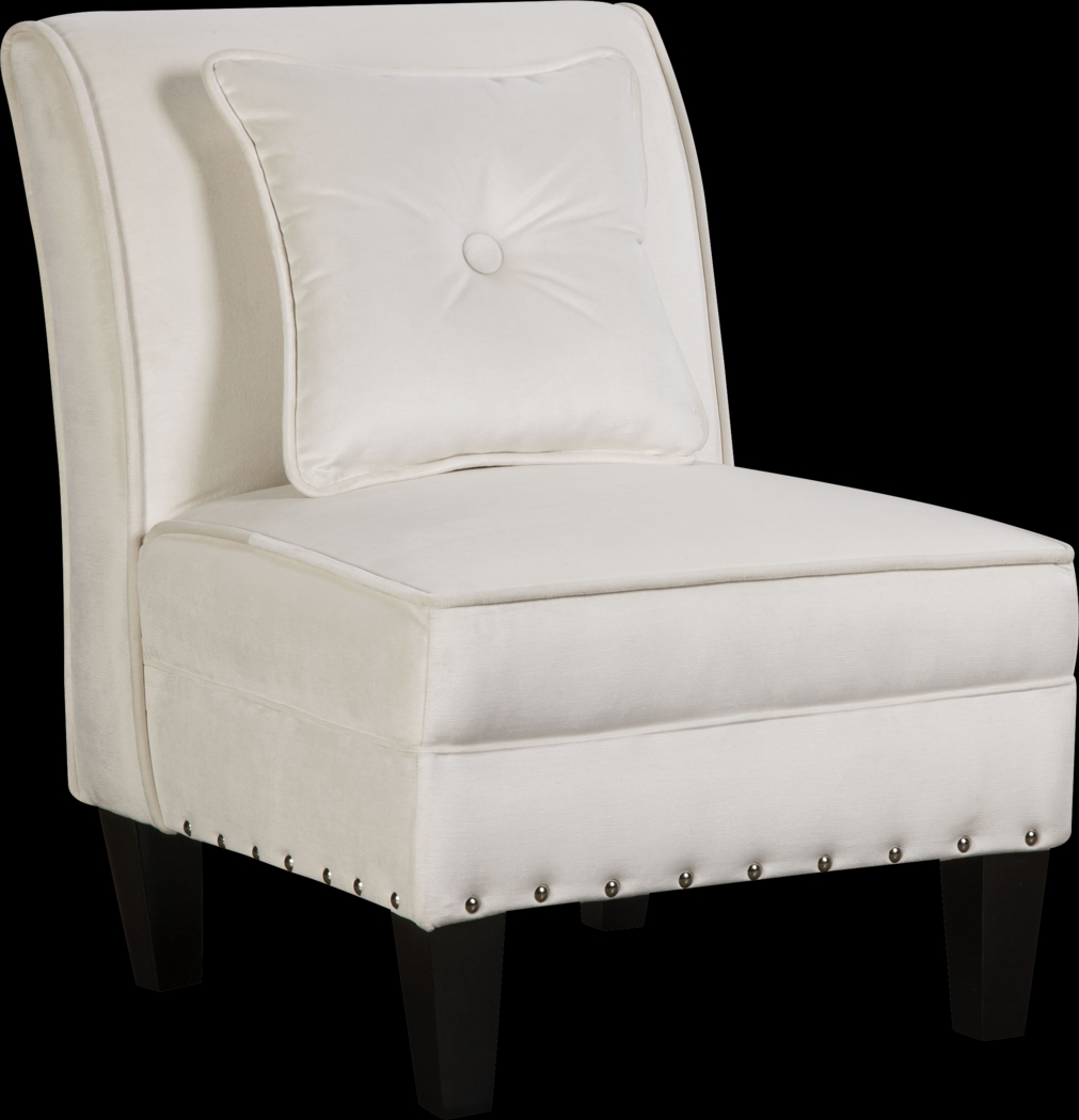 Curran White Accent Chair - Thumbnail - Image 1