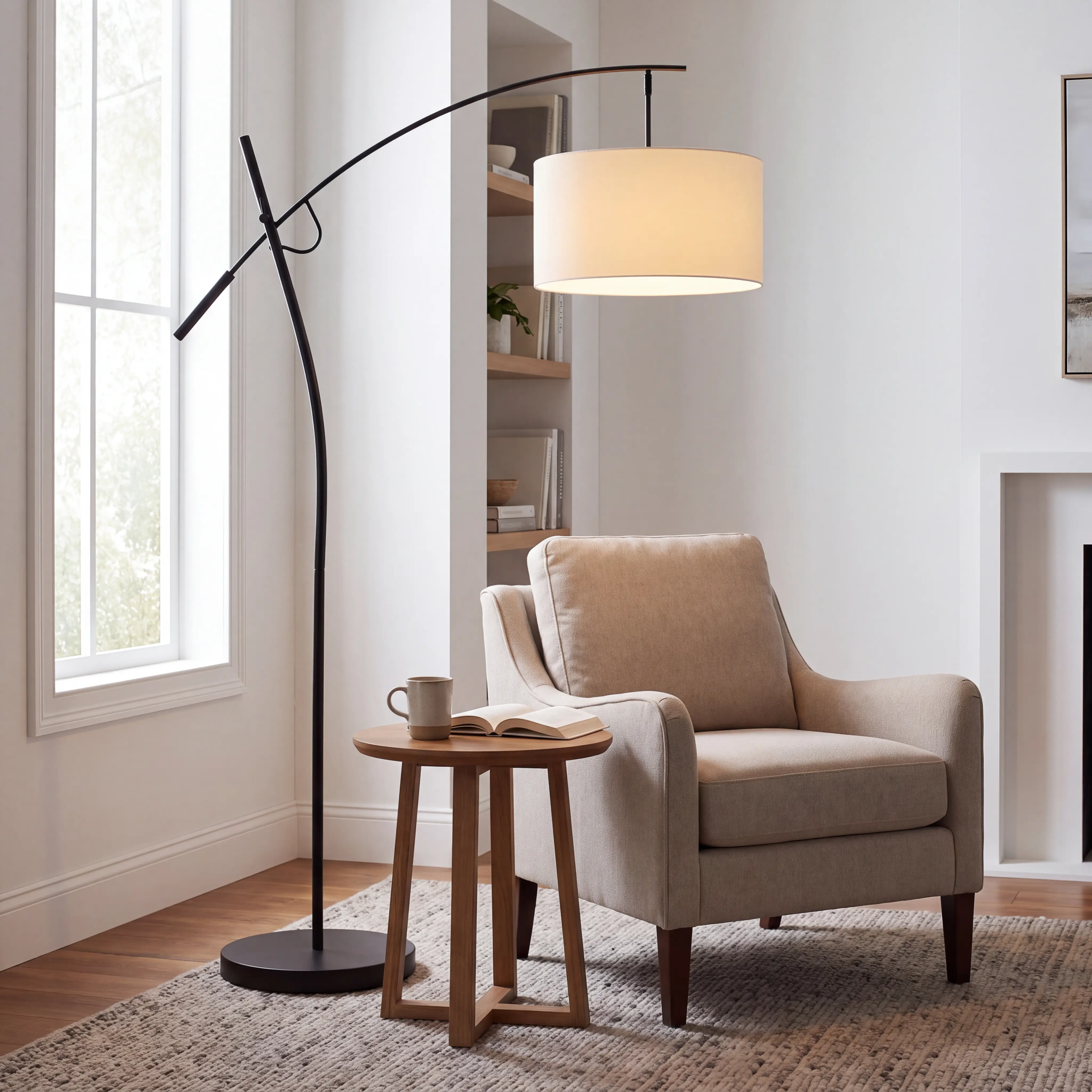 Curtner Court Black Floor Lamp - Thumbnail - Image 5