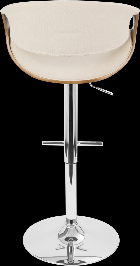 Curvo Cream Barstool - Thumbnail - Image 4