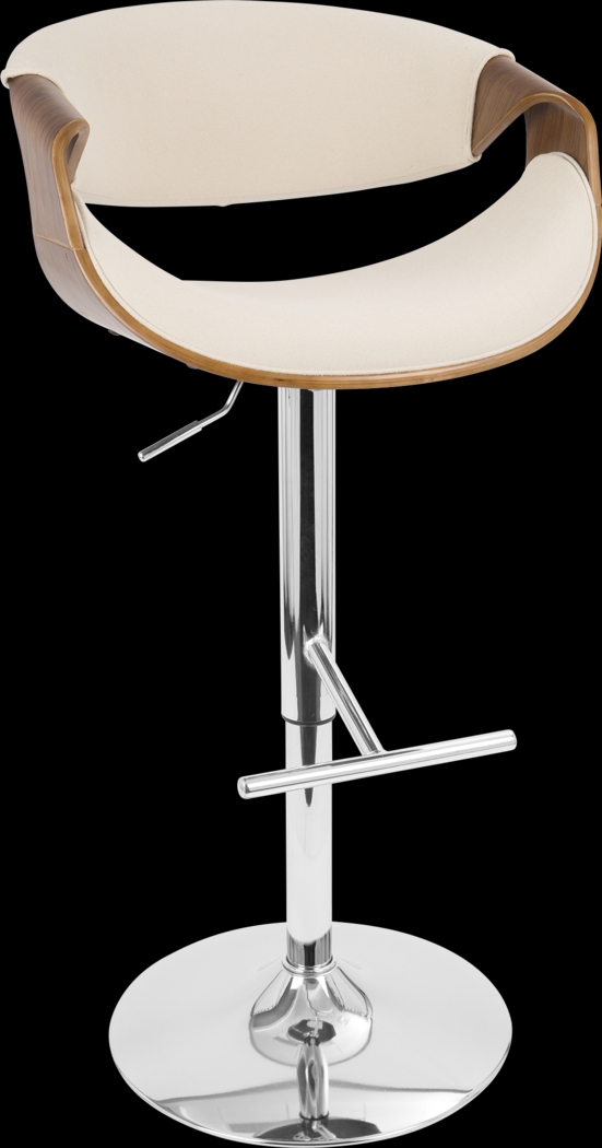 Curvo Cream Barstool - Thumbnail - Image 1