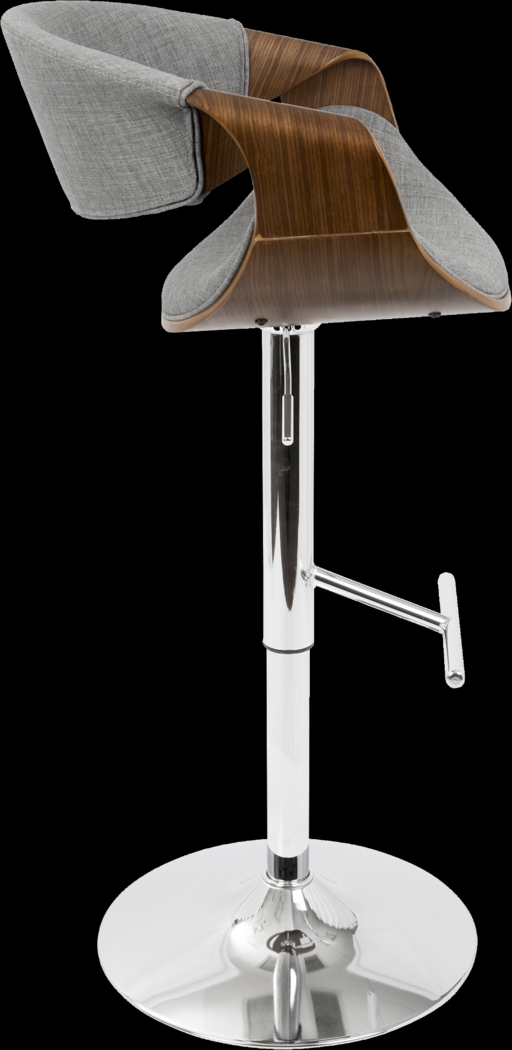 Curvo Gray Barstool - Thumbnail - Image 2