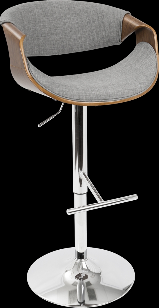 Curvo Gray Barstool - Thumbnail - Image 1