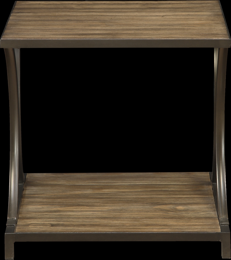 Curvy Lane Brown End Table - Thumbnail - Image 2