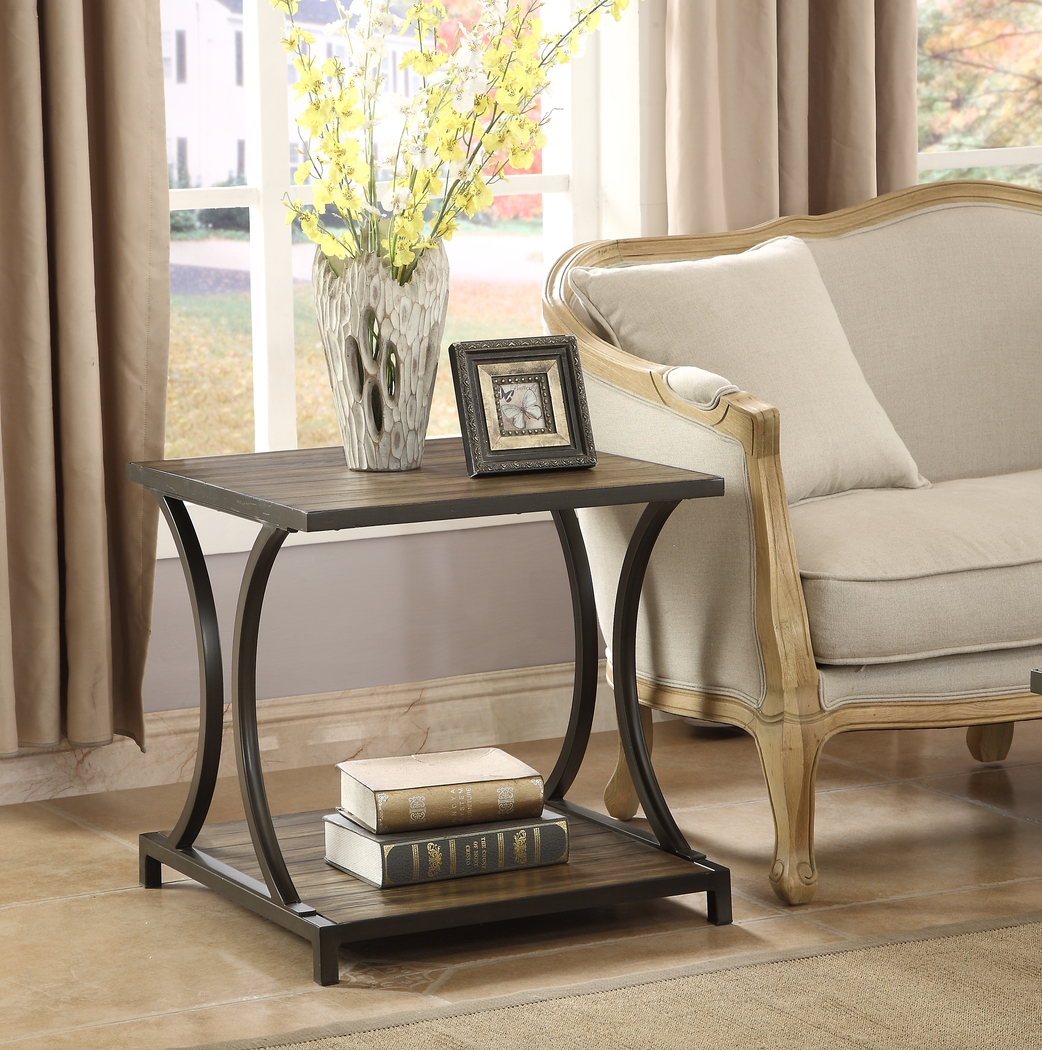 Curvy Lane Brown End Table - Thumbnail - Image 3
