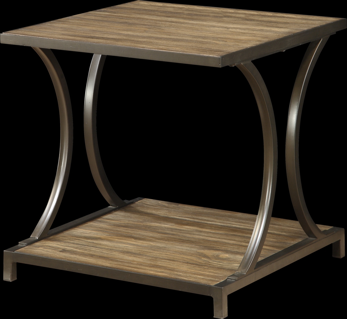 Curvy Lane Brown End Table - Thumbnail - Image 1