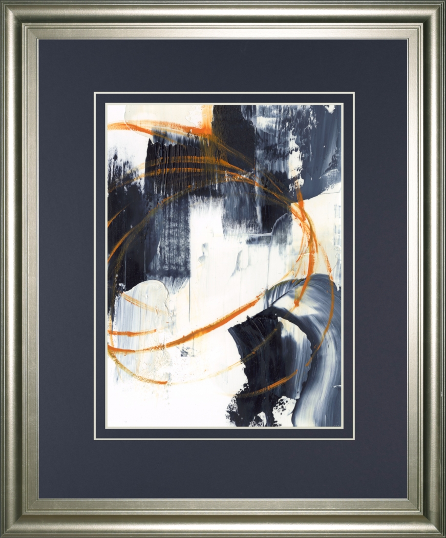 Curzon Blue Framed Wall Art - Thumbnail - Image 1