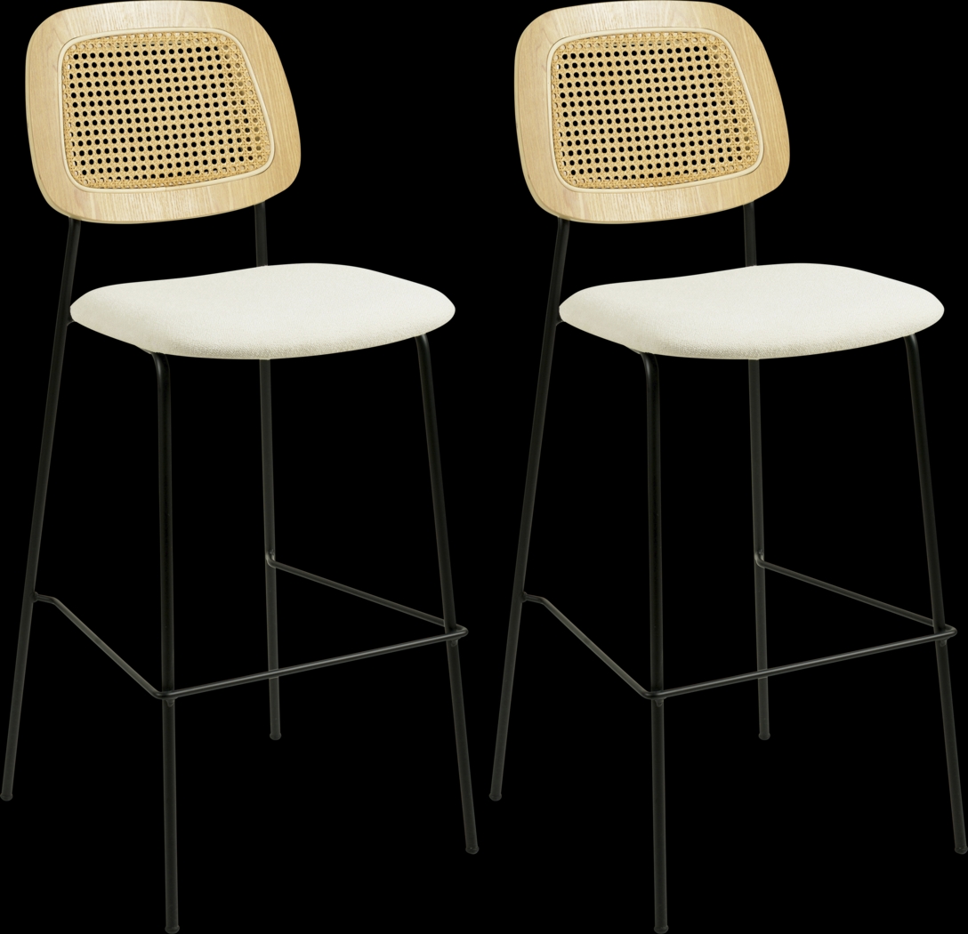 Cushendall Natural Counter Stool, Set of 2 - Thumbnail - Image 1