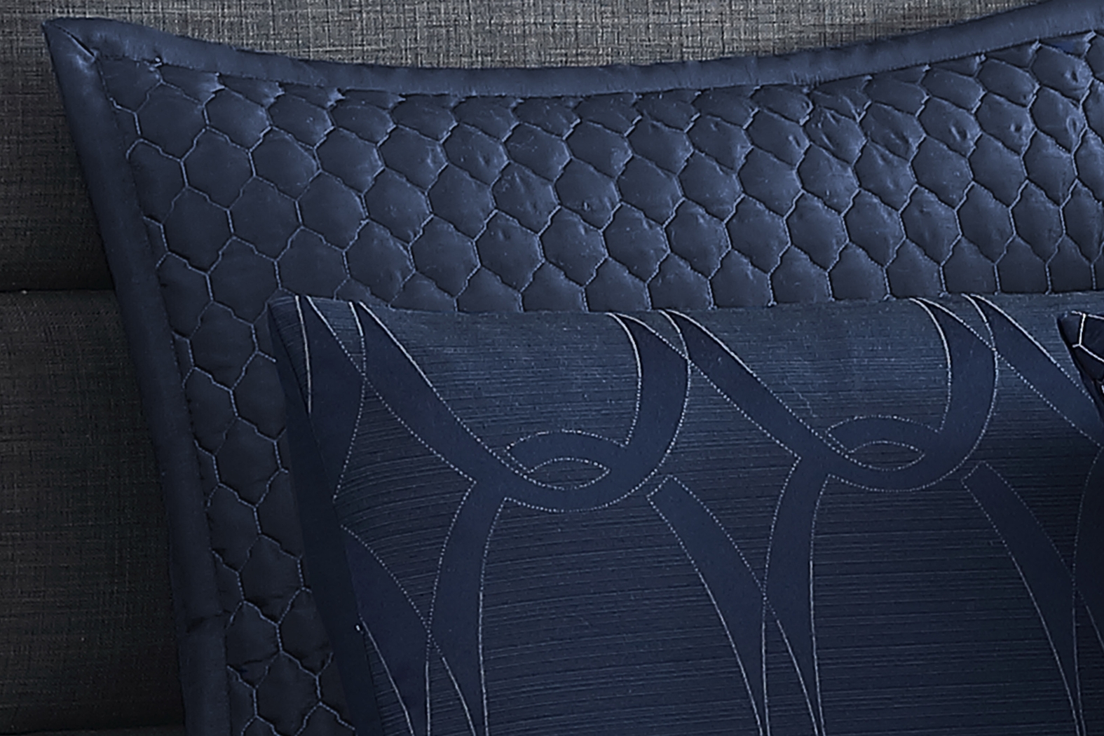 Cuthbert Navy 10 Pc Queen Comforter Set - Thumbnail - Image 4