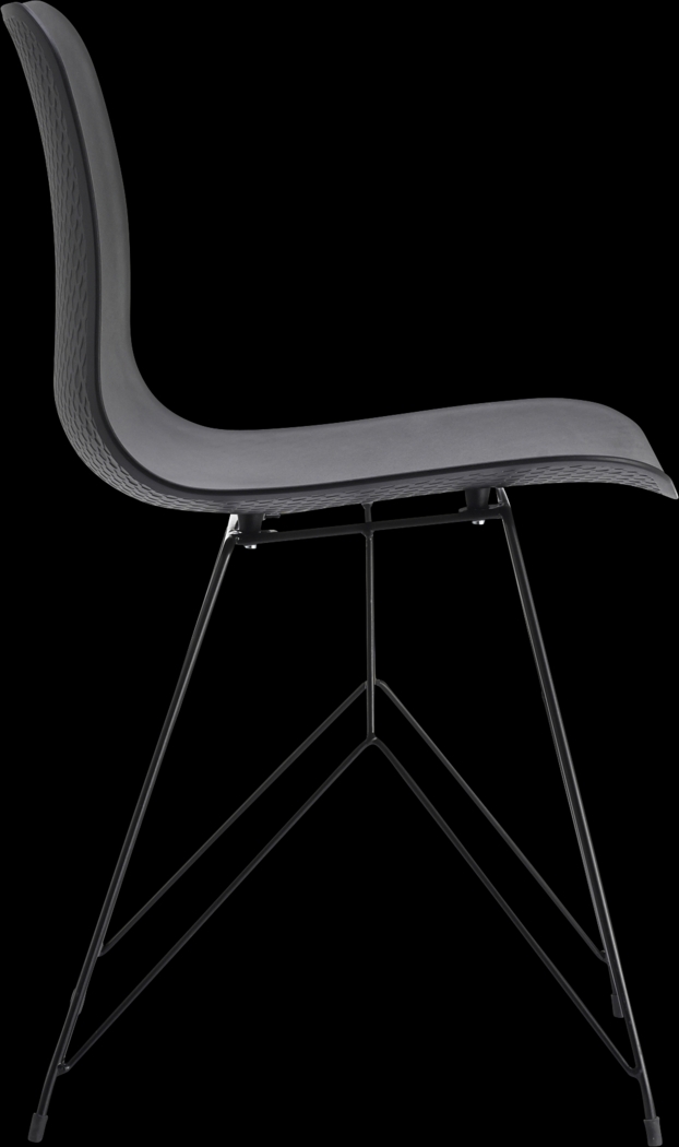 Cyd Black Outdoor Side Chair, Set of 2 - Thumbnail - Image 2