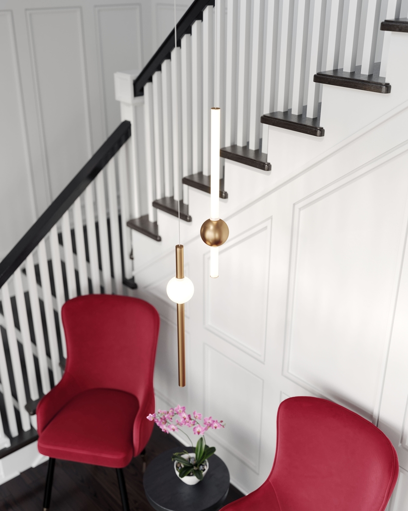 Cylindra Cay Gold Chandelier - Thumbnail - Image 8