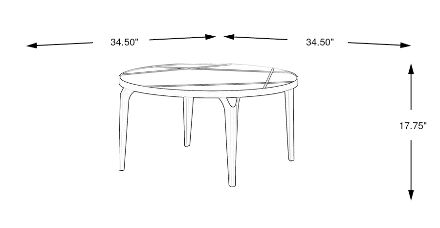 Dimension Image. Please refer to the Dimension Tab on this page for dimension details.
