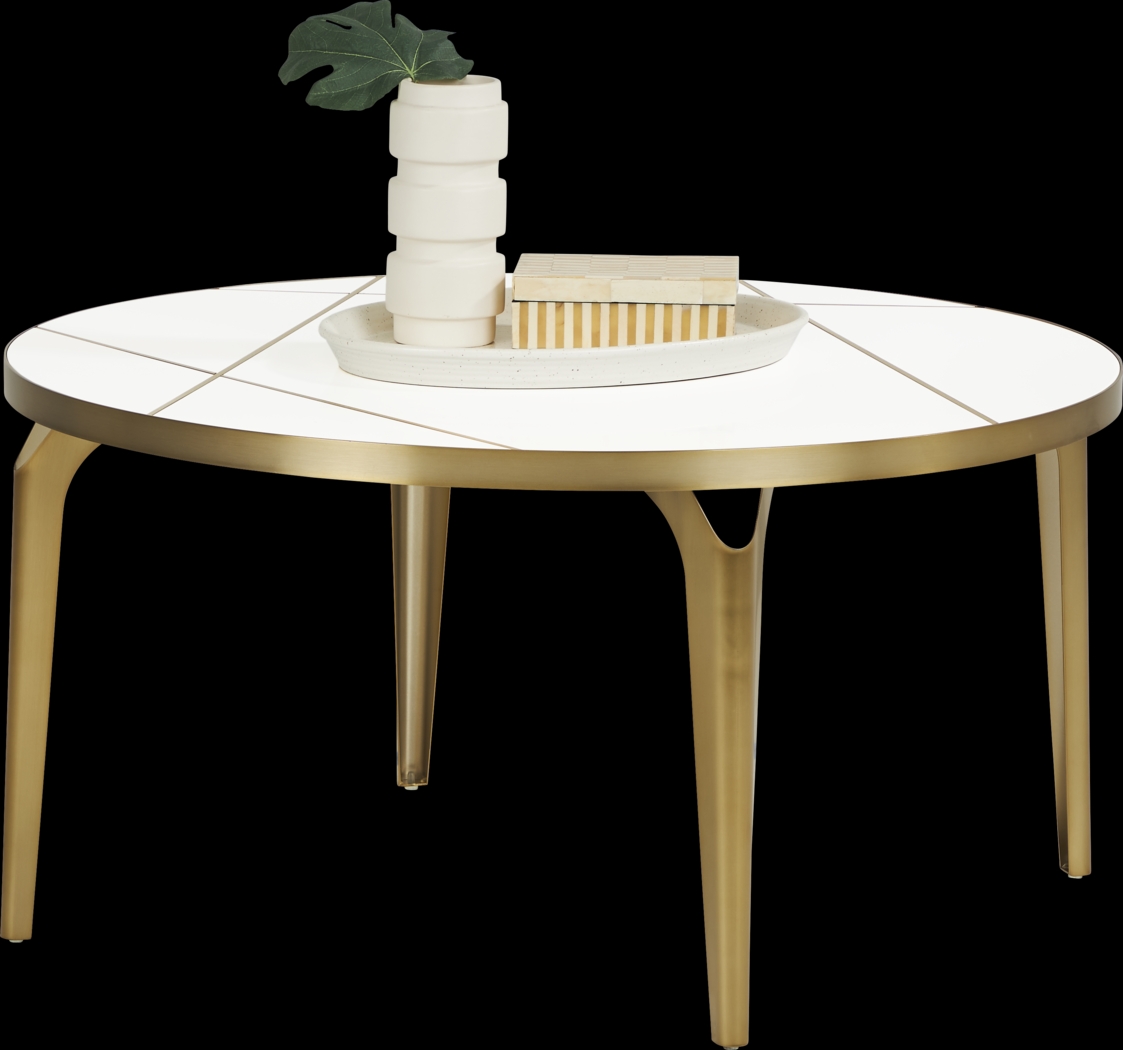 Cyntelli White Cocktail Table - Thumbnail - Image 2