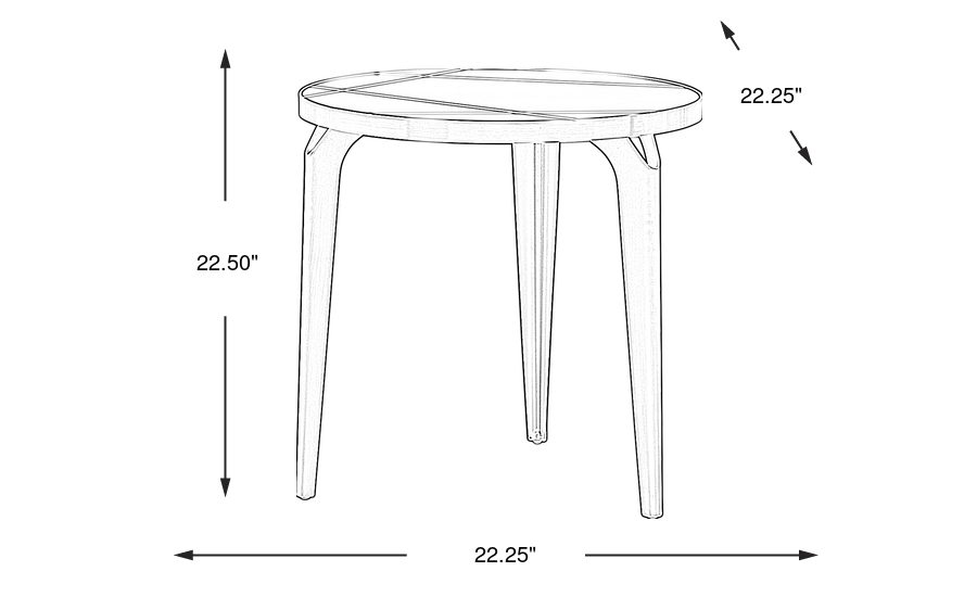 Dimension Image. Please refer to the Dimension Tab on this page for dimension details.