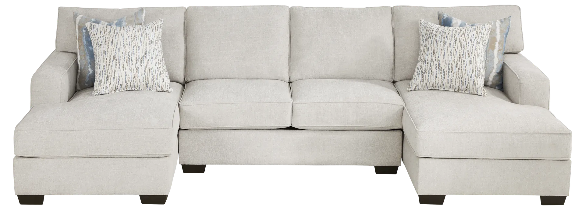 dove 3 pc chaise sectional